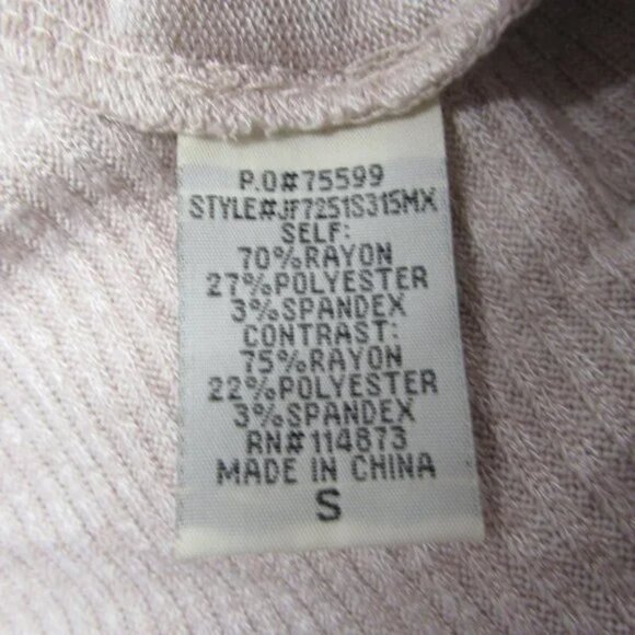 NWT! Women's Chance or Fate Cream/Beige Tunic Sweater Size Small - Picture 6 of 6